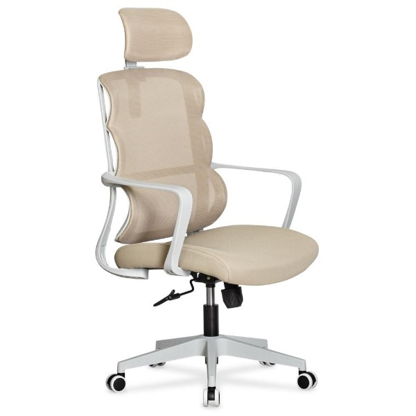 Фото - Крісло офісне Mealux Easy Beige (HF-L15 F/BR) Фото - Крісло офісне Mealux Easy Beige (HF-L15 F/BR)